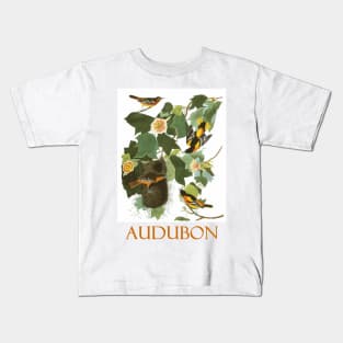 Baltimore Oriole by John James Audubon Kids T-Shirt